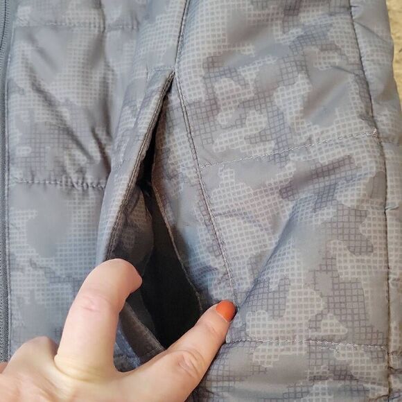 New Balance Mens Quilted Gray Puffer Vest Size M - Picture 6 of 7